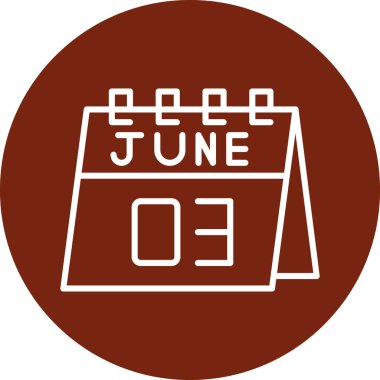 Takvim simgesinin vektör illüstrasyonu