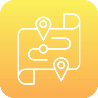 Harita işaretleyici simgesi. vektör illüstrasyonu