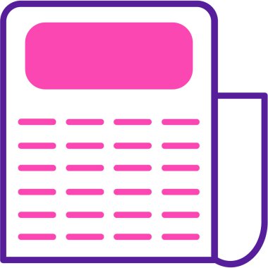 Takvim. Web simgesi basit illüstrasyon