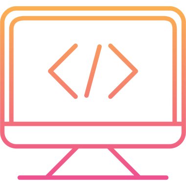 bilgisayar ekran simge vektör çizim