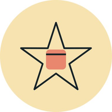 yıldız simgesi vektör illüstrasyonu