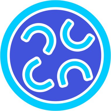 Dairesel bir simgenin vektör illüstrasyonu