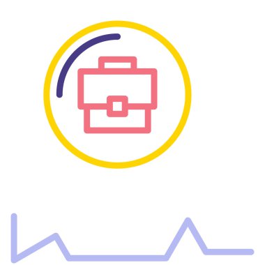 İş simgesinin vektör illüstrasyonu