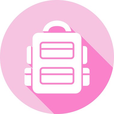 Çanta simgesinin vektör illüstrasyonu