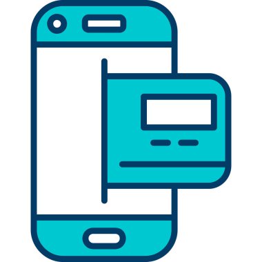 Akıllı telefon. Web simgesi basit tasarım