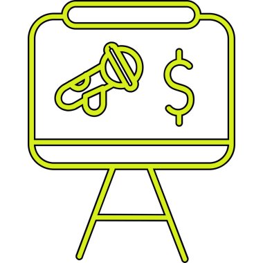 Dolar sembollü para çantası ve para vektör illüstrasyonu