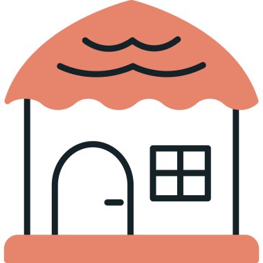 ev simgesi vektör illüstrasyonu