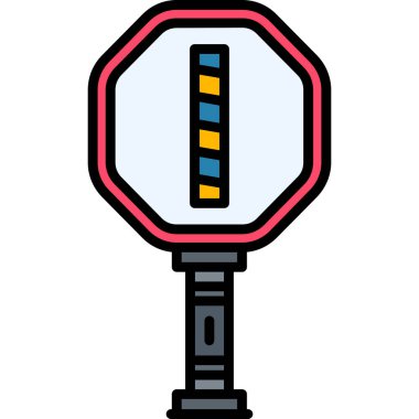 Trafik lambası. Basit illüstrasyon
