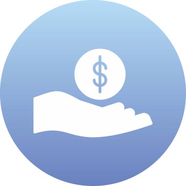 Dolar işaretinin vektör illüstrasyonu