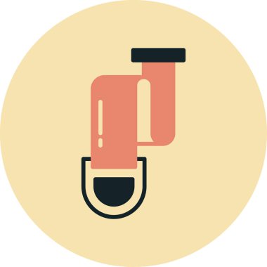 Tek bir simgenin vektör illüstrasyonu.