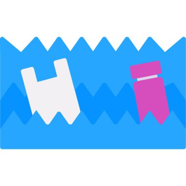 Su. Web simgesi vektör illüstrasyonu