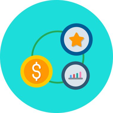 iş grafiği vektör simgesi