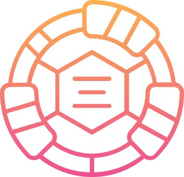 Kaplumbağa simgesi modern vektör illüstrasyonu