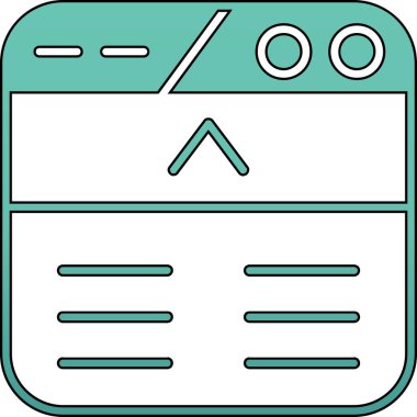 Web simgesi, vektör illüstrasyonu