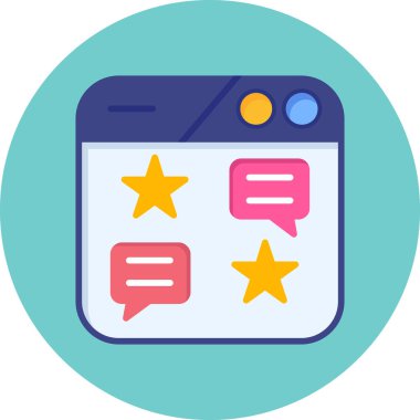 Web tasarım simgesi, basit tasarım vektör çizimi