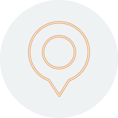 konum pin konumu simgesi doldurulmuş dış hat biçimi