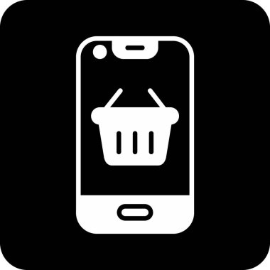 Alışveriş sepeti vektör simgesi