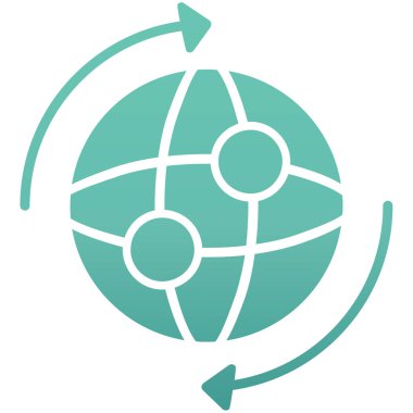 Küresel simge vektör illüstrasyonu