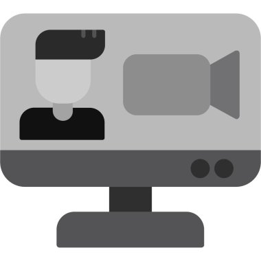 Kamera. Web simgesi basit illüstrasyon