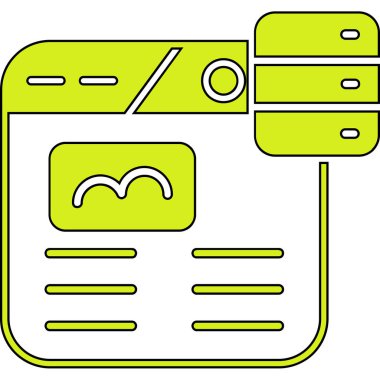 Kağıt içeren bir panonun vektör illüstrasyonu