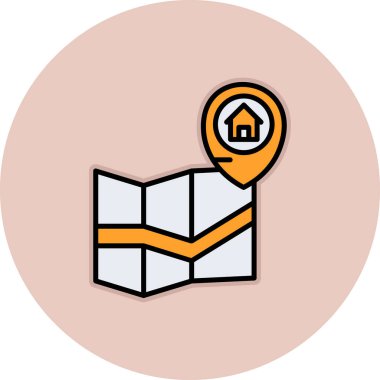 ev simgesi vektör illüstrasyonu