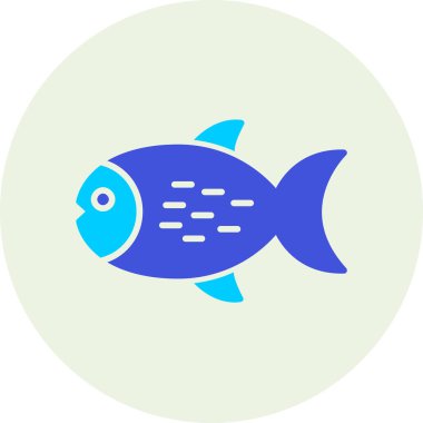 balık vektör simgesi modern basit illüstrasyon