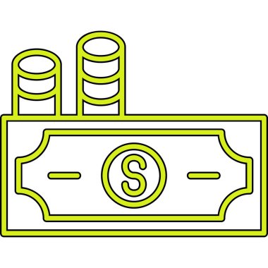 para nakit para dolar vektör illüstrasyon tasarımı