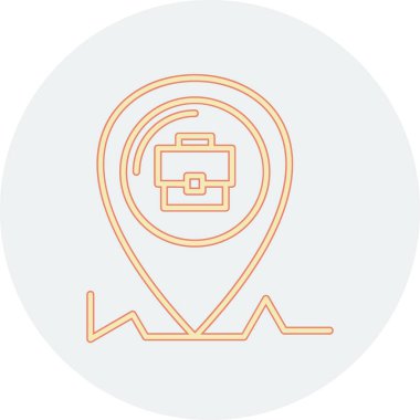 Konum simgesinin vektör illüstrasyonu