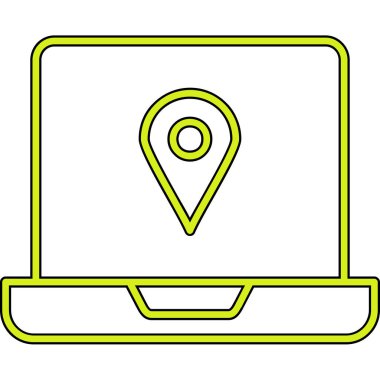 konum haritası vektör illüstrasyonu