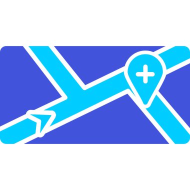 harita pin ikonu vektör illüstrasyonu