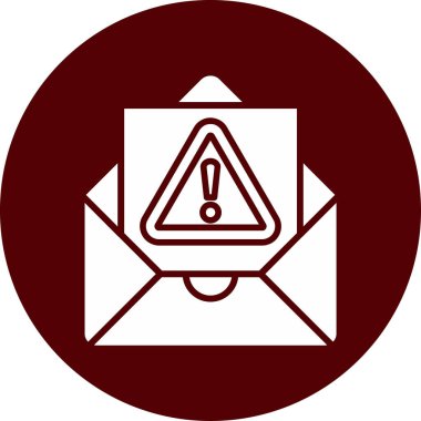 Uyarı e- posta uyarı simgesi ana hat biçiminde