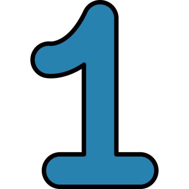 bir numaralı simge işareti tasarımı