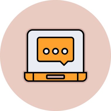 Bilgisayar. Web simgesi basit illüstrasyon