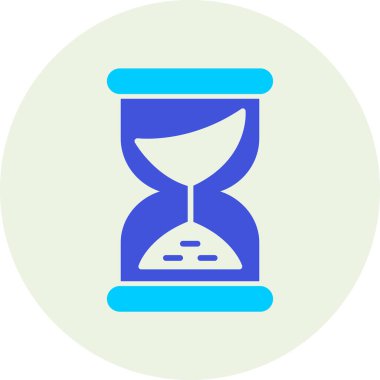 Kum saati. Web simgesi basit tasarım