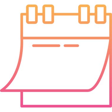 Takvim. Web simgesi basit illüstrasyon