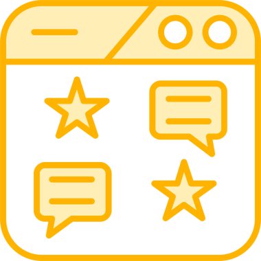 Geri besleme simgesi vektör illüstrasyonu