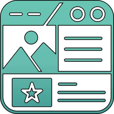 Modern simgenin vektör illüstrasyonu