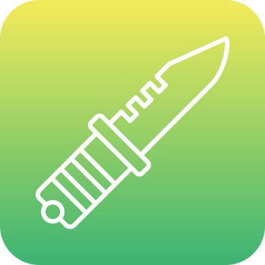 Modern çizginin eşsiz vektör simgesi