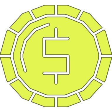 Para için. Web simgesi basit illüstrasyon