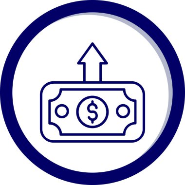 Para çantası ikonu. vektör illüstrasyonu