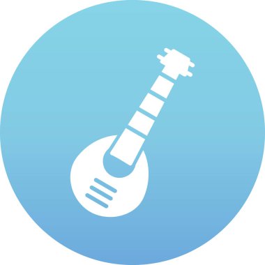 gitar simgesi vektör illüstrasyonu