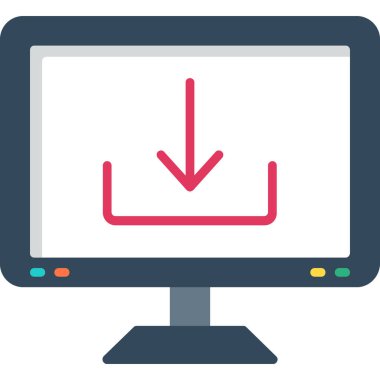 bilgisayar ekranı vektör simgesi