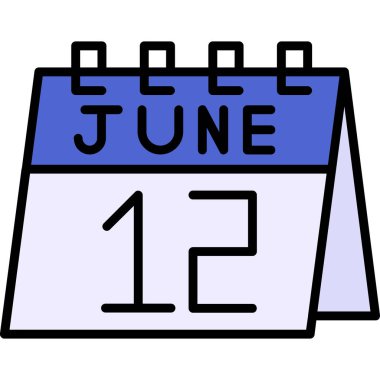 21 Haziran takvim simgesi tasarımı