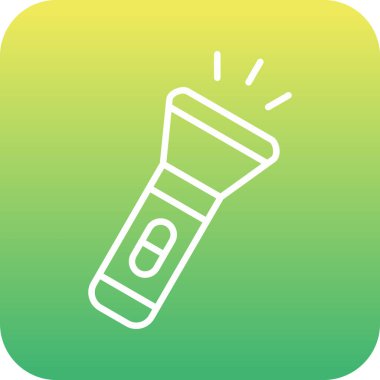 Kişisel ve ticari kullanım için el feneri vektör simgesi simgesi vektör çizimi..