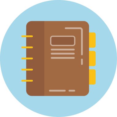 Kitap. Web simgesi basit illüstrasyon