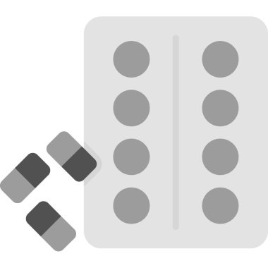 Beyaz arkaplan için vektör modern düz simge