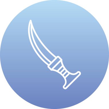 kılıç simgesi vektör illüstrasyonu