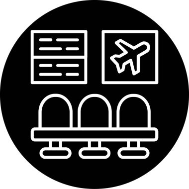 Seyahat simgesinin vektör illüstrasyonu