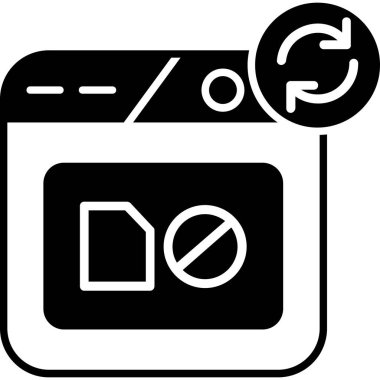 Bir kamera simgesinin vektör illüstrasyonu