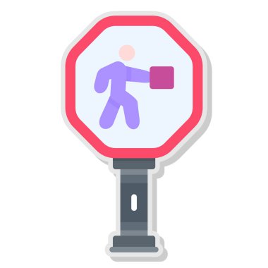 dur işareti vektör illüstrasyonu